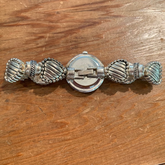 Geneva Sterling Silver Plated Heart Watch - Picture 4 of 6